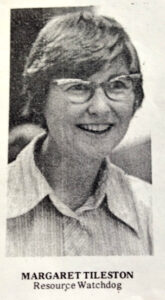 Peg, circa 1974, when she worked to establish Trustees for Alaska.