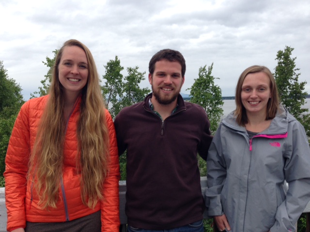 2015 summer interns left to right: Kat Fiedler, Michael Harvey, and Nicole Budine.