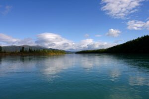Pristine waters of the Newhalen River. Over 99% of Alaska’s waters have exceptional water quality. Photo courtesy of Erin McKittrick, Ground Truth Trekking.