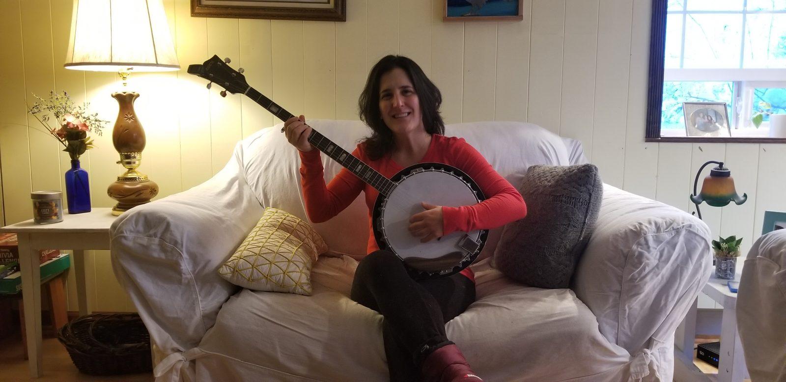 Bridgett with banjo!
