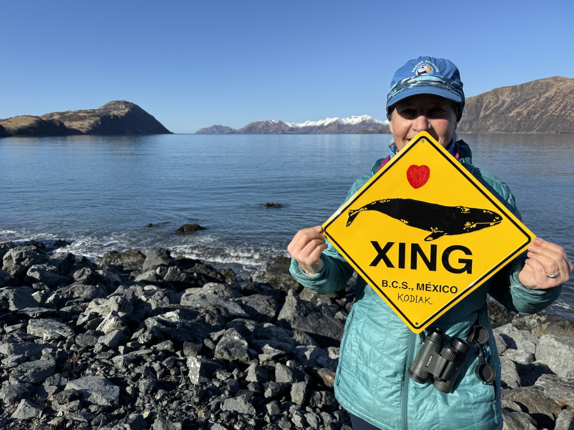 Stacy in Pasagshak Bay in 2023. Photo by Mike Sirofchuck.